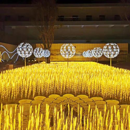 太阳能LED发光麦穗灯 点亮户外文旅夜经济的绿色明珠